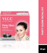 VLCC Party Glow Facial Kit, 60g,Lightens your skin,All Skin Types, for unisex