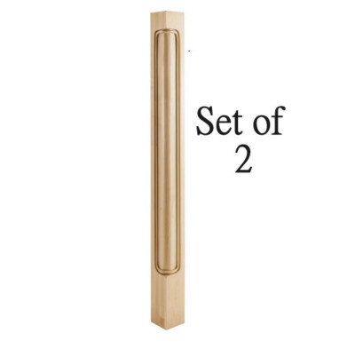 Hardware Resources Corner Post with Beaded Corner Styling, 35-1/2''H x 2-3/4''D