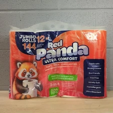 12 Rolls Bamboo Toilet Paper 2-ply 500 Soft Sheets Each GG3