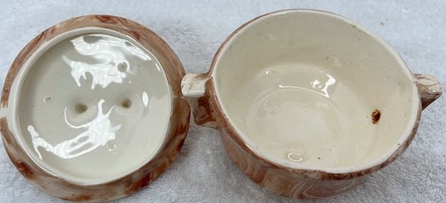 Montana Clay Calico Cardwell Pottery Bowls with Lids - 1970's (Set of 2) - Picture 9 of 10
