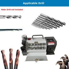 220V Drill Bits Sharpener 2mm to 13mm Capacity Drill Grinder Machine 90° ~ 145°