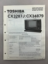 Toshiba CX3287J CX34879 Original Service Manual Free Shipping