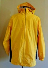 VTG Pacific Trail Outwear Boy's Yellow Hooded Rain Jacket in size XL 18-20