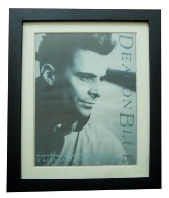 DEACON BLUE+Make Telephone Ring+POSTER+AD+ORIGINAL 1988+FRAMED+FAST WORLD SHIP