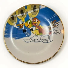 Disney Ink & Paint Ceramic Salad or Desert Plate The Three Caballeros