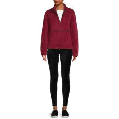 No Boundaries Juniors  Sherpa Mock Neck Half Zip Pullover Size XXXL