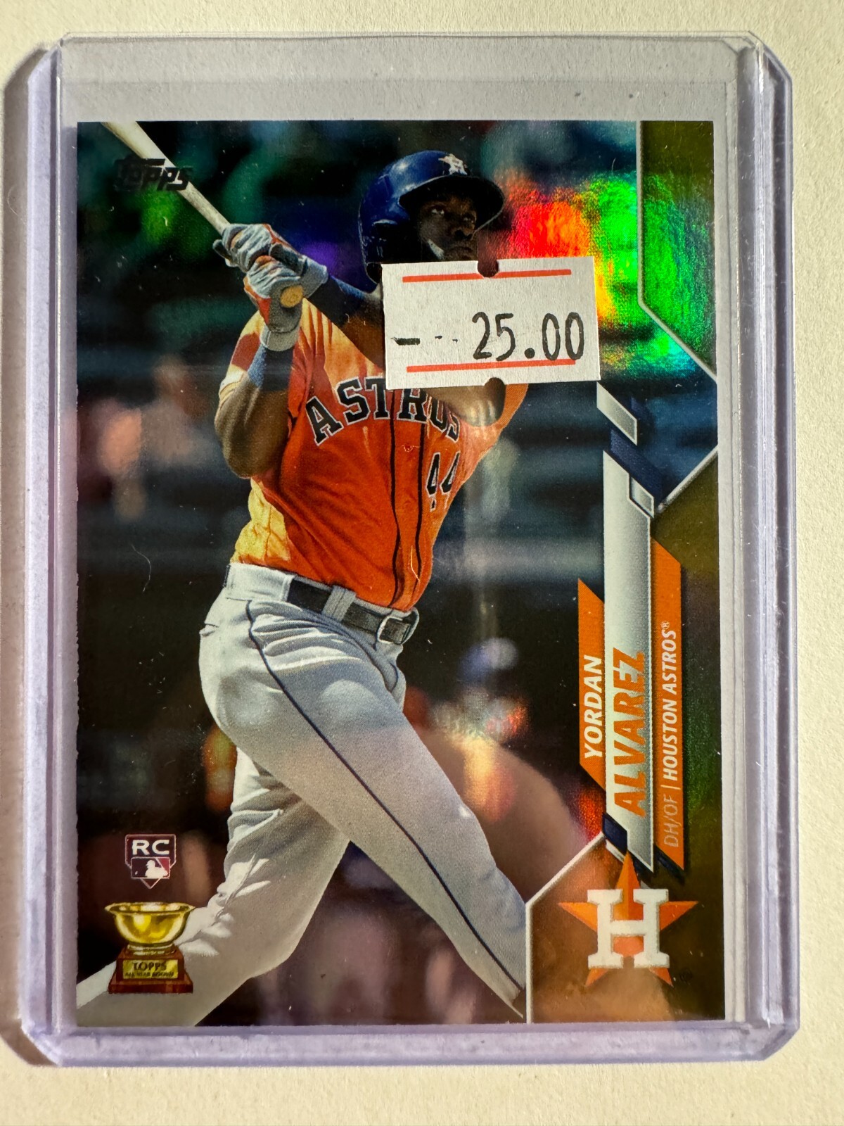 K186,254 - 2020 Topps Gold Foil #276 Yordan Alvarez