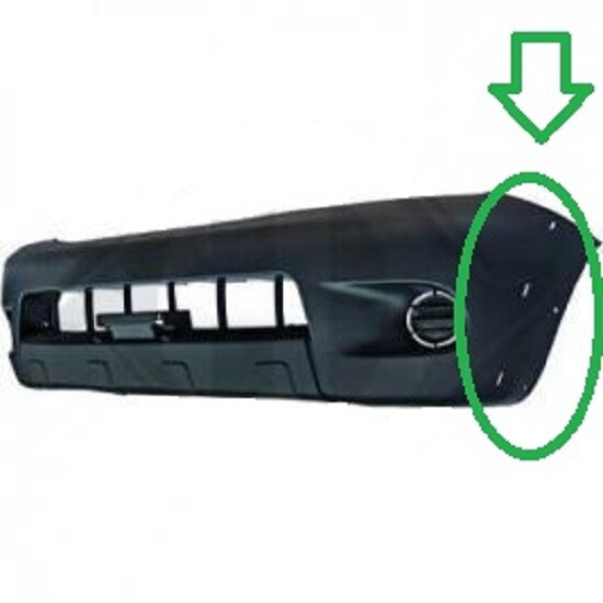 Front Bumper For Toyota Hilux 01.2005-01.2012 With Holes For Strip