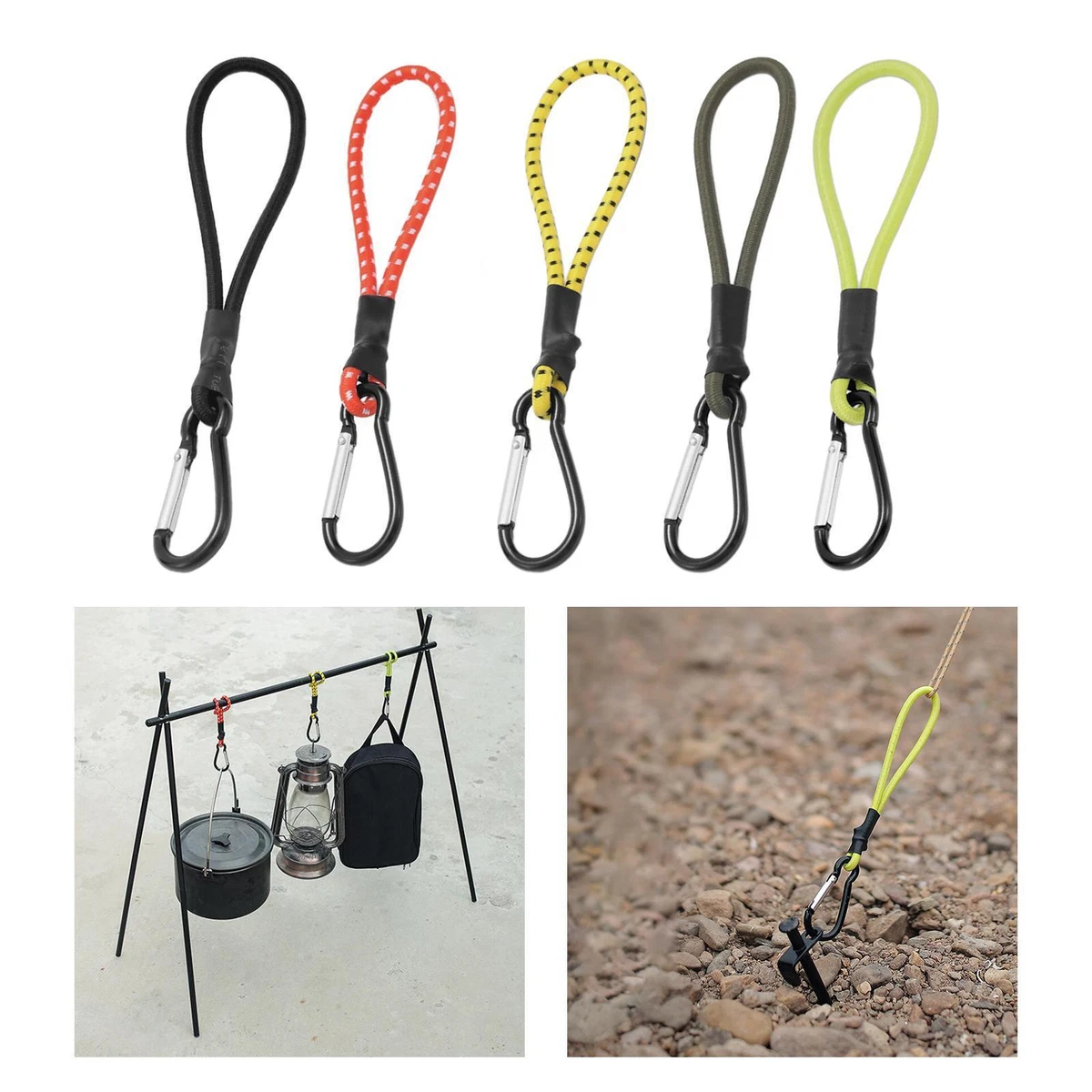 Corde De Tente Réfléchissante, Corde De Camping Pour Camping En Plein Air Randonnee Auvent Tente Vert 4 Pieces 96617721