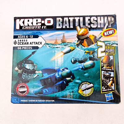 Hasbro Kre-o Battleship Ocean Attack #38952 66 pcs Building Toy Set 2012 a