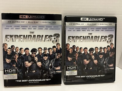 The Expendables 3 (Ultra HD, 2014) W Rare Dust Cover 4K