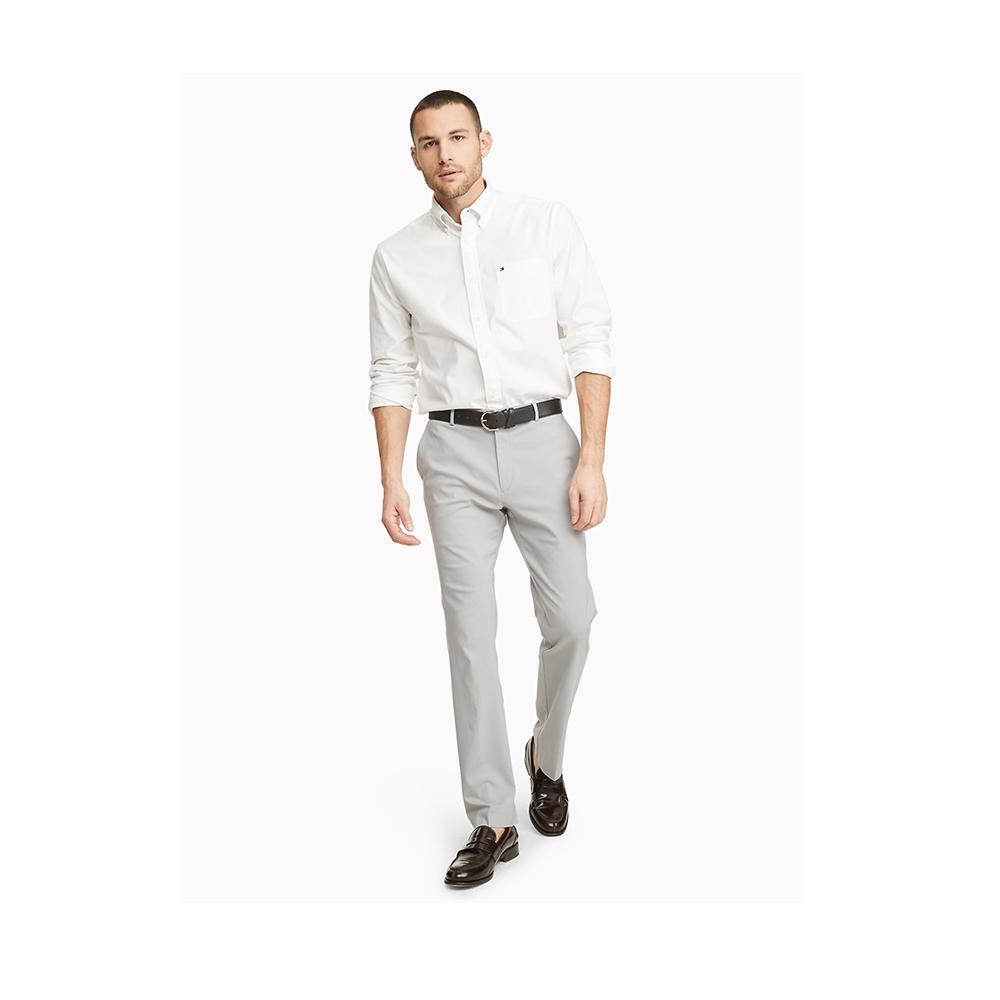 Tommy Hilfiger Classic Fit Essential Stretch Shirt Bright White 78E5393 100 image 3