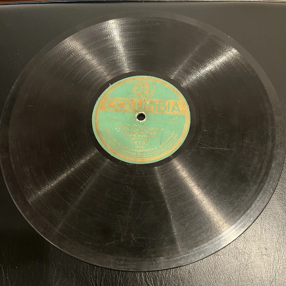 JEWISH 78 RPM Salcia Weinberg Record Columbia E6102 FAVORITE MASTERS Folk Music Foto 3 de 4