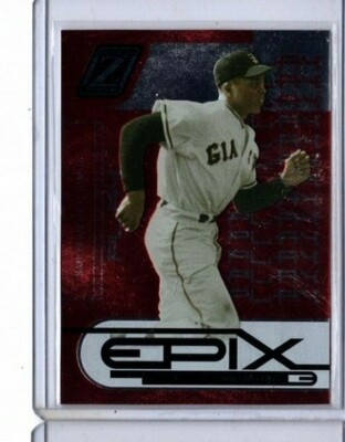 2005 Donruss Zenith Epix Red Play 11/250 Willie Mays #E-25 HOF