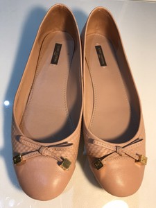 Louis Vuitton Beige Flat ballerina shoes size Uk 7 | eBay