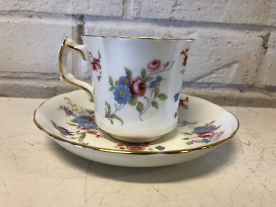 Vintage Hammersley & Porcelain Floral Decorated Cup & Saucer Pattern 7607