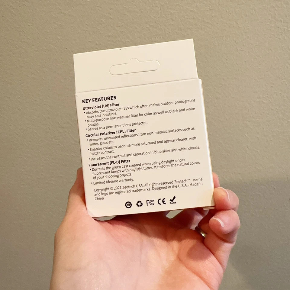 ZEIKOS - ZE-FLK58 58mm Professional Multi-Coated Glass 3-Piece Filter Kit  - Image 3 of 4