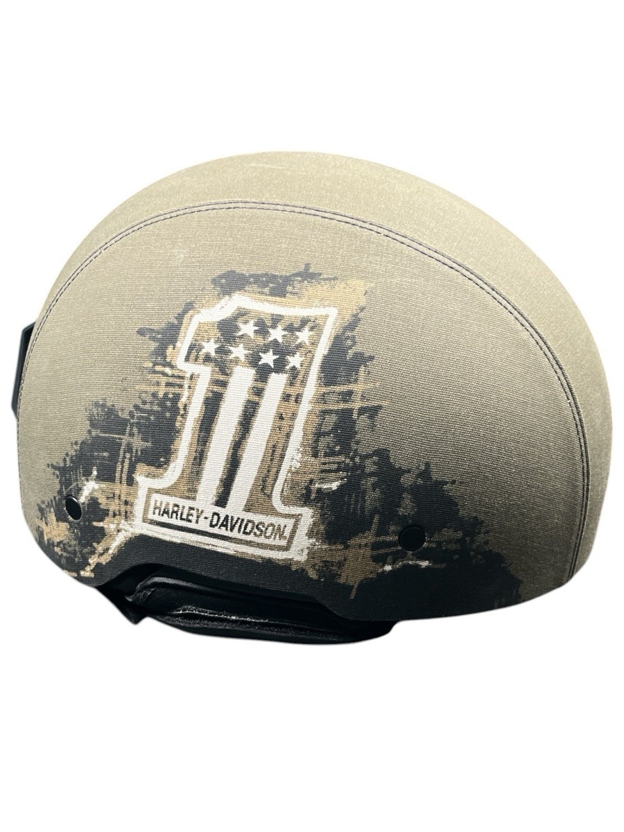 Harley Davidson Men's Arterial Canvas B12 Half Helmet 98110-20V