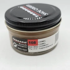 Tarrago Shoe Polish # 108 Camel Cream Leather Protector 1.76 oz. 50ml Boot