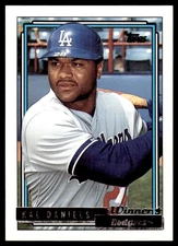 1992 Topps Gold Winners Kal Daniels Los Angeles Dodgers #767
