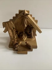 Unique Handmade Carved Wood Nativity Olive Wood?