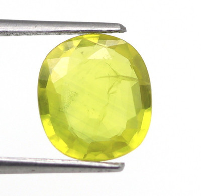2.20 Ct Bangkok Natürlicher Gelber Lemon Saphir Oval 8x7 mm Clean Edelstein