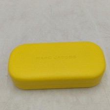 Marc Jacobs Yellow Hard Shell Eyeglass Sunglass Case With Cleaning Cloth 887038