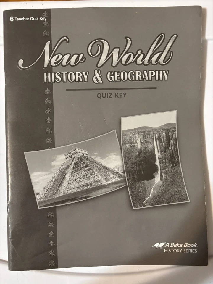 Abeka 6th grade New World History and Geography set of 3 answer keys - Image 2 of 4
