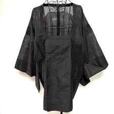 Road coat open front hook Japanese Kimono haori summer see-through sheer