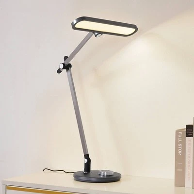 Lindby LED Tischlampe 'Elvir' dimmbar (Modern) in Alu aus Aluminium (1 flammig,