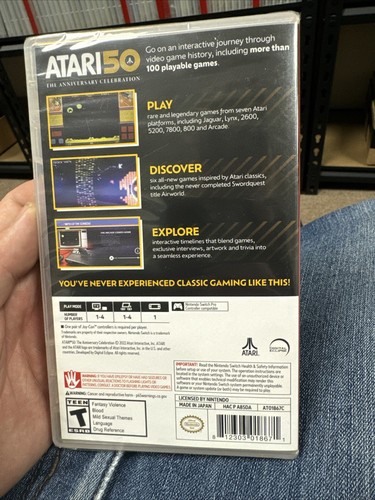 Atari 50: The Anniversary Celebration for Nintendo Switch - Factory Sealed New!! - Picture 2 of 6