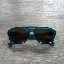Occhiali da sole unisex RAY BAN RB4397 668383 blu chiaro marrone polarizzati 54 mm