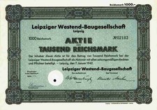 Leipziger Westend Baugesellschaft 1942 Leipzig Burghausen Sachsen Rodelbahn 1000