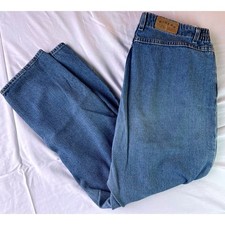 Riders Denim Jeans Womens 18 Medium Blue Excellent High Waisted Pleated Tapered
