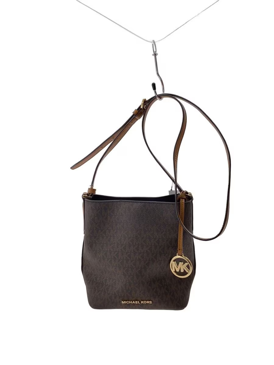 MICHAEL KORS Shoulder Bag Leather BRW All-over Pattern