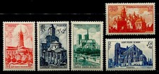 FRANCE - N° 771/776 neufs** - série Cathédrales et Basiliques (1947)