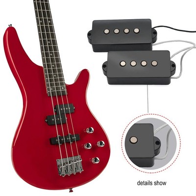 4 string black Alnico 5 PB P bass humbucking pickup for PB bass open