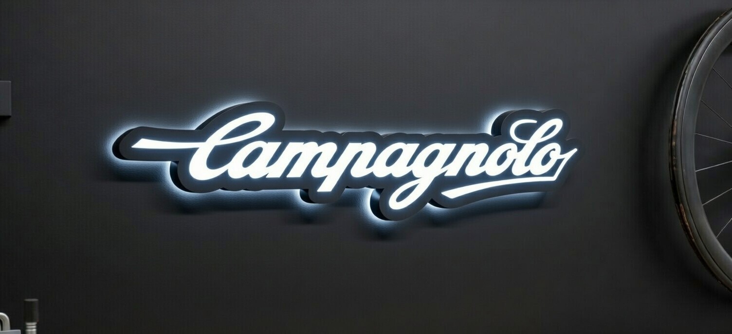 Campagnolo Logo LED Light Box Sign Bike Lamp Garage Tool Wall Decor USB Powered
