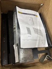 Folding Guard Saf-T-Fence Cylinder Lock & Handle Set Swing-Out Lock Left Black