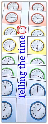 Die Zeit erzählen. Analoge Uhr, Half Past Quarter Past/to Clock Time. 