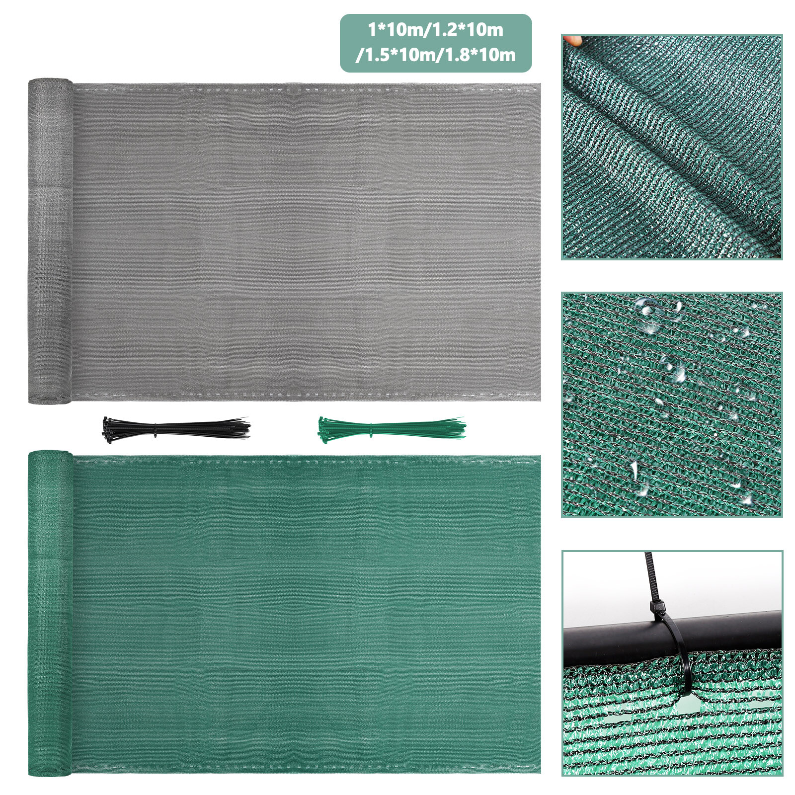 Balkonsichtschutz 100x300cm - Blickdichte Umspannung Aus HDPE Für Balkon & Garten