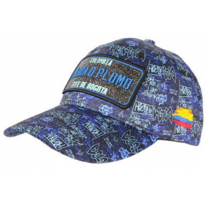 Casquette Baseball Plata O Plomo Bleue à Paillettes Strass - Taille Unique, Neuve, Unisexe