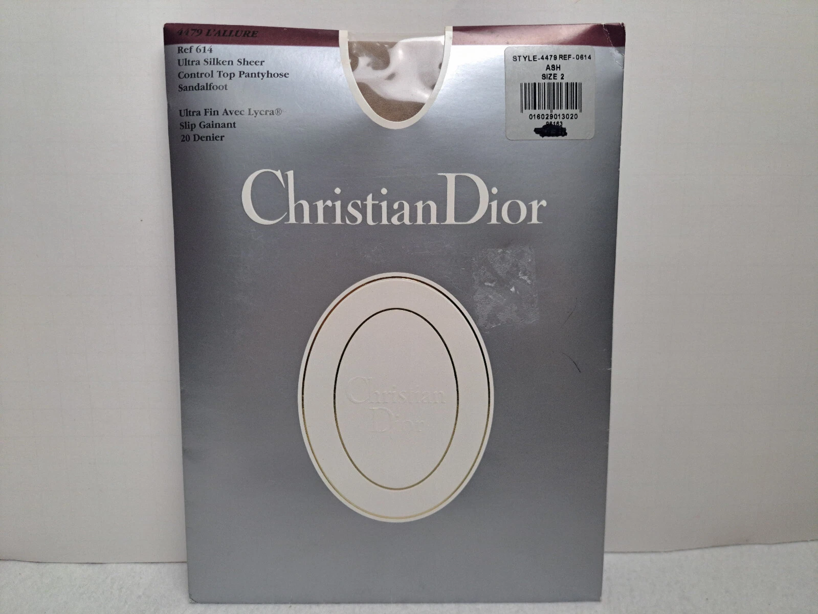 Collant haut Christian Dior Ultra Silken Sheer Control   Frêne (taille 2)   Scellé