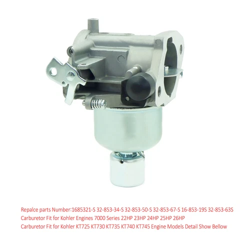 New Carburetor Carb For Kohler KT725 KT730 KT735 KT740 KT745 7000 Series Engine - Picture 3 of 5