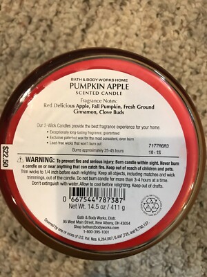 New limited edition three-wick Bath and Body Works Candles