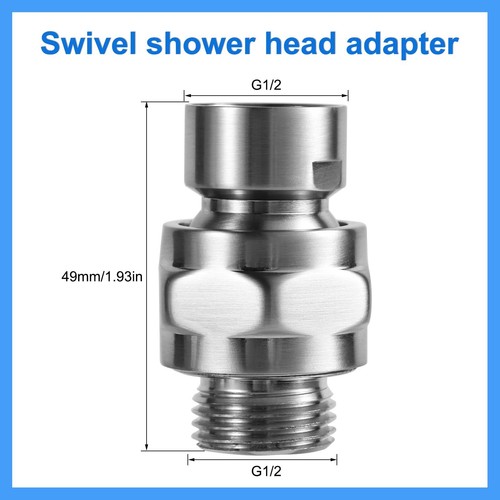 Shower Head Adapter, Sturdy Thicken Shower Connector Ball Joint Adjustable - Picture 7 of 7