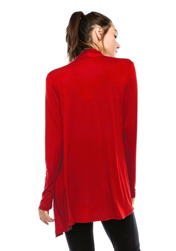 Womens Lightweight Long Sleeve Open Front Cardigan-Made in USA (S-5X) Plus size  - Picture 56 of 60