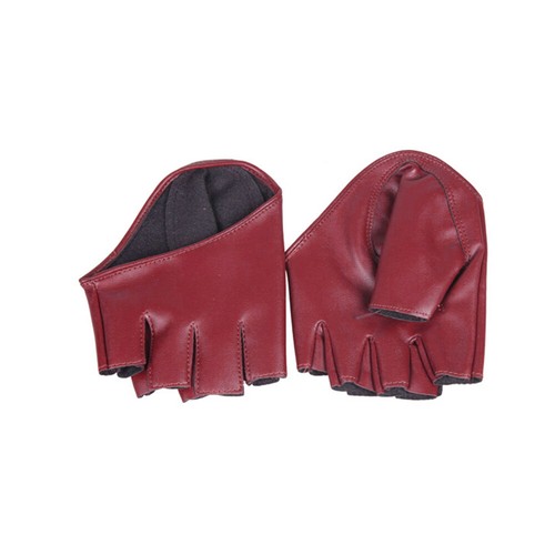 Sexy Women Half Finger PU Leather Gloves Fingerless Driving Show Gloves Palm UK - Picture 5 of 19