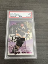 1994 Flair Center Spotlight Mario Lemieux Insert PSA 9 HOF - RARE LOW POP