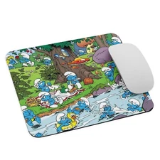 The Smurfs Mouse Pad 9.5x7.75 inch Smurf's Summer Vintage Styled Premium Quality
